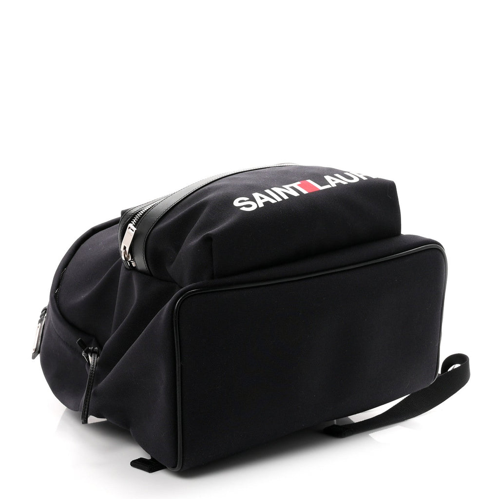 Canvas Logo City Backpack Black