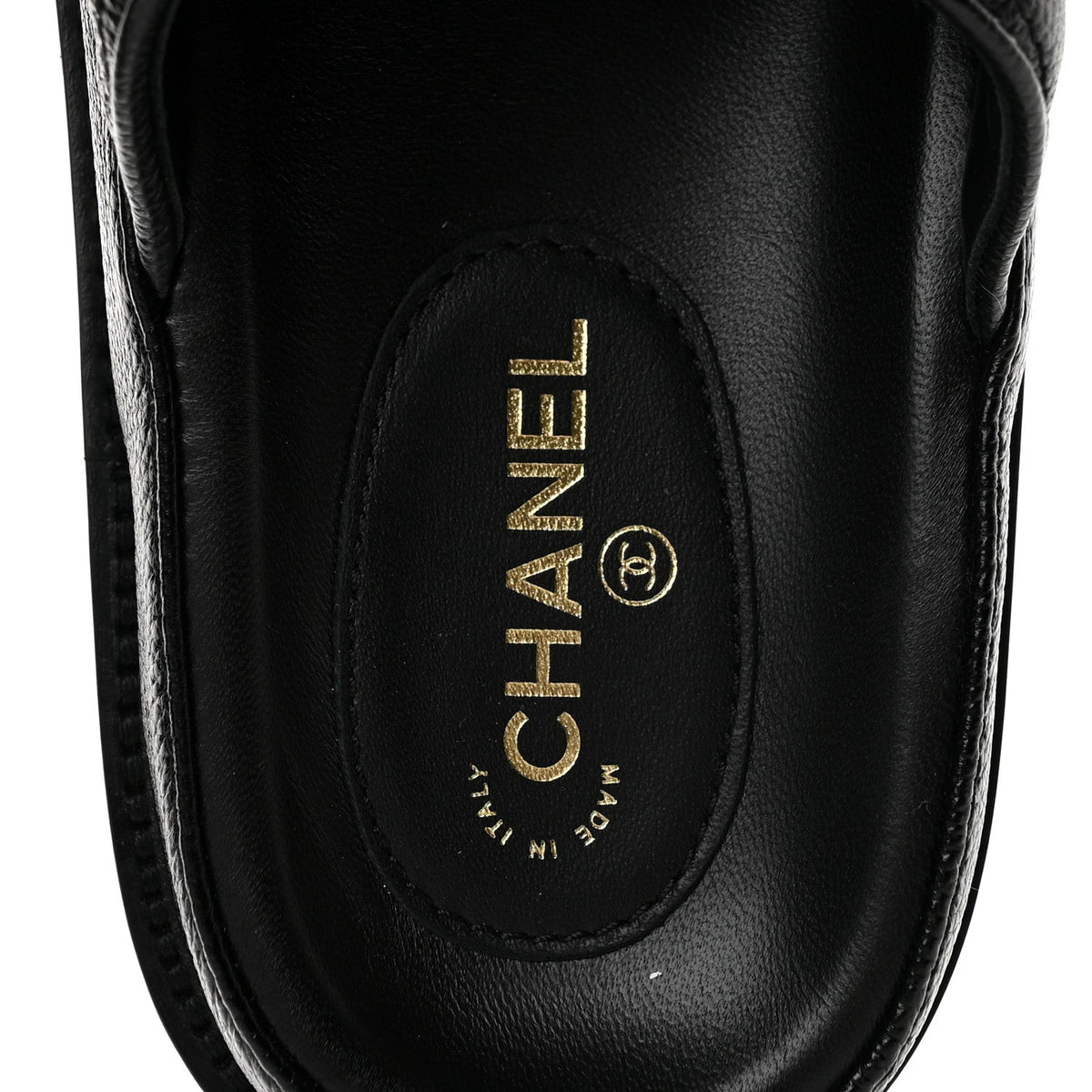 Grained Calfskin Velcro Dad Sandals 40 Black