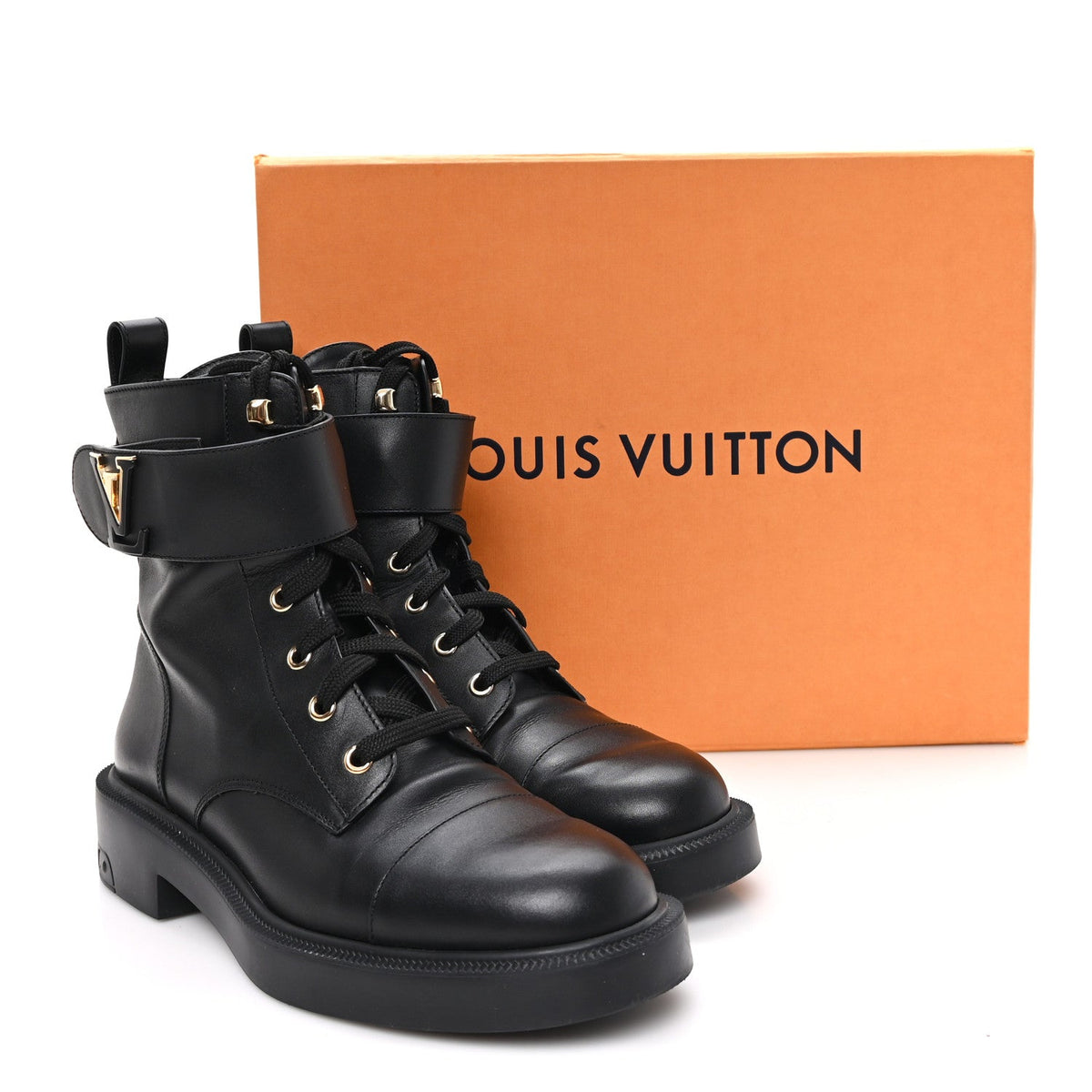 Calfskin Territory Flat Ranger Boots 38 Black