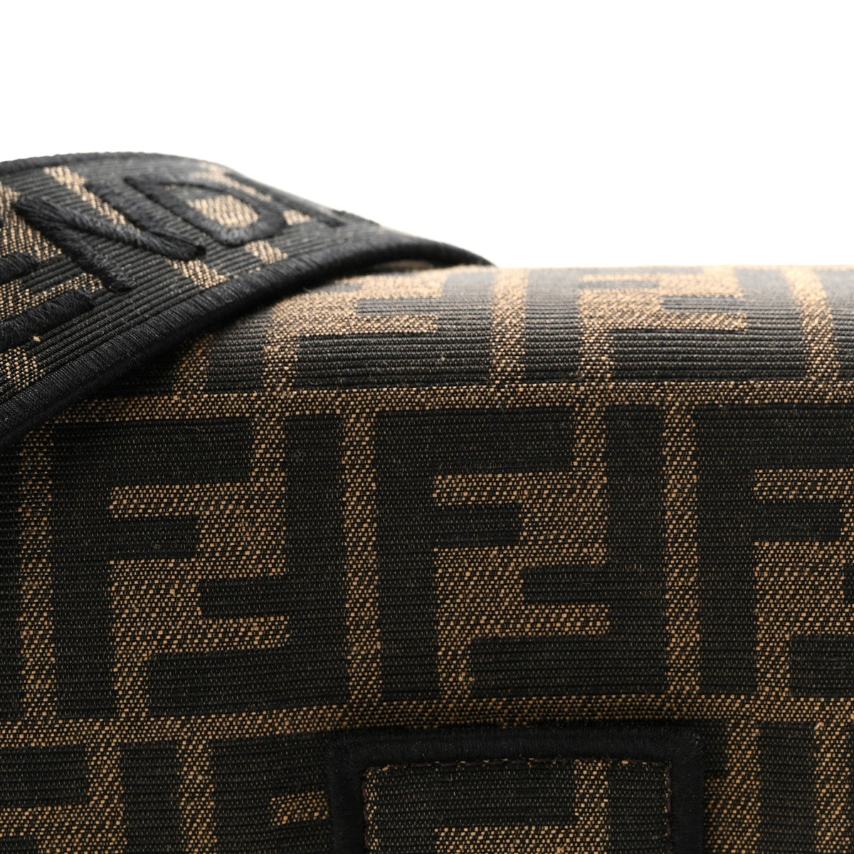Fabric Jacquard FF 1974 Medium Baguette Tobacco Moro Black