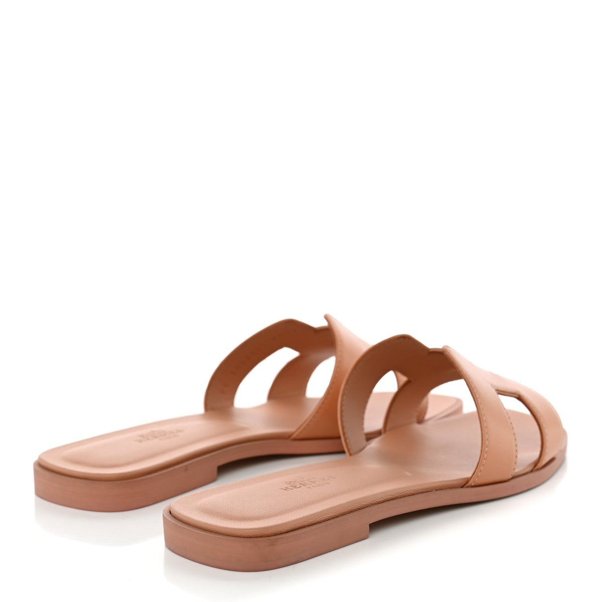 Box Calfskin Oran Sandals 37.5 Granit Rose