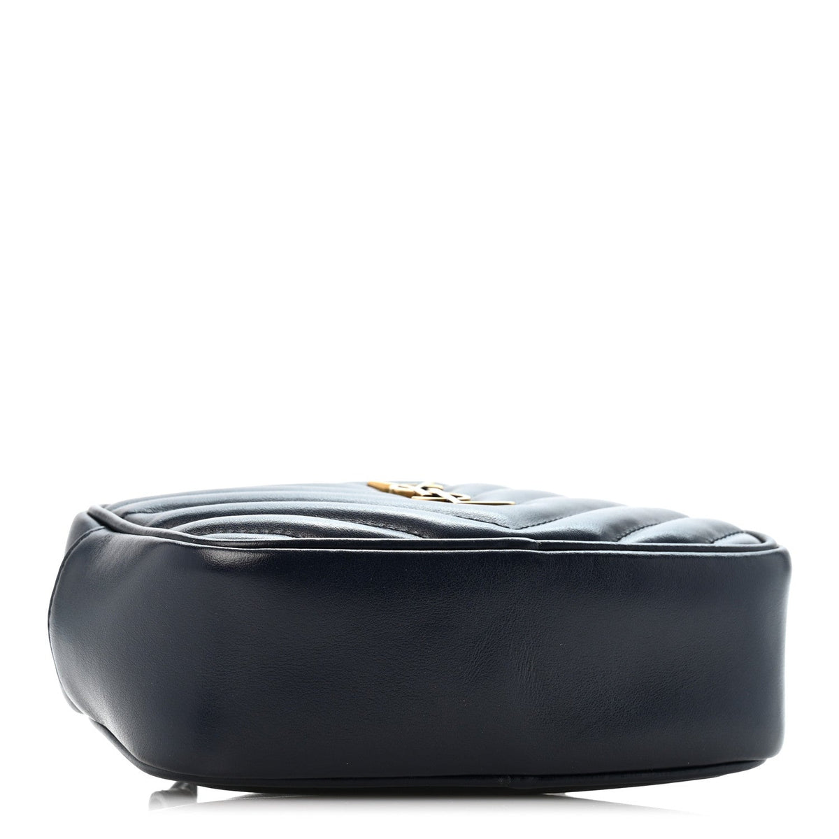 Calfskin Matelasse Monogram Lou Belt Bag Black Deep Marine