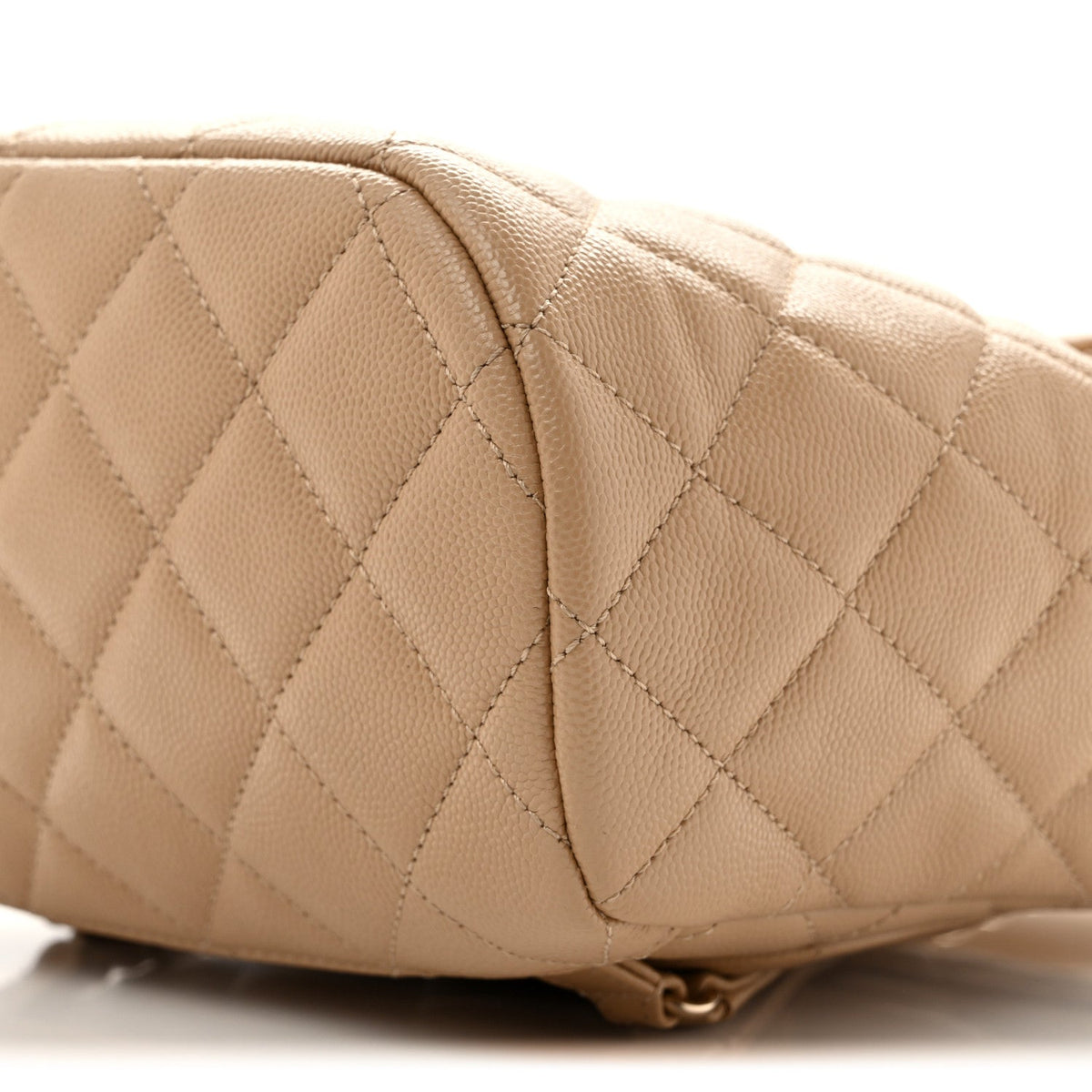 Caviar Quilted Mini Urban Spirit Backpack Dark Beige