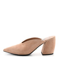 Suede Pointed Toe Mules 36 Dark Rose