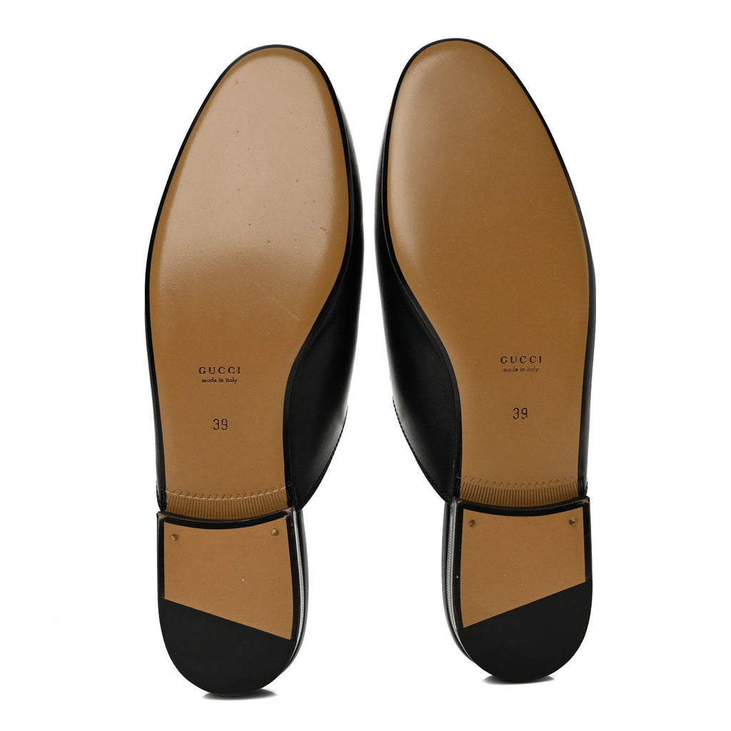 Calfskin Womens Princetown Slippers 39 Black
