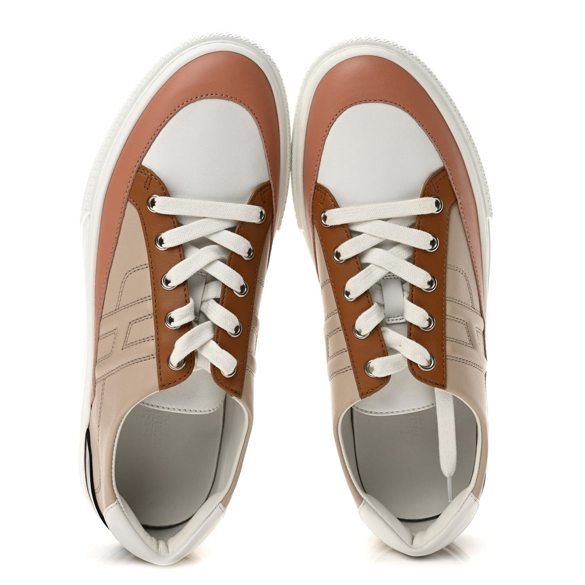 Calfskin Deep Sneakers 41 Multicolor White Gold