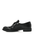 Spazzolato Metal Triangle Logo 20mm Loafers 40 Black