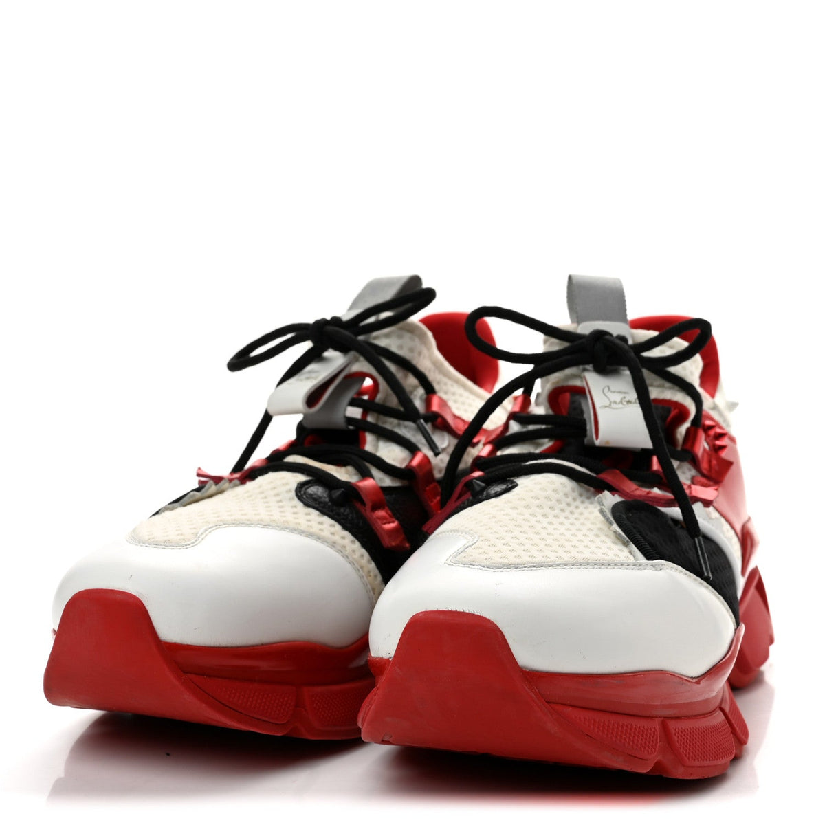 Mesh Patent Mens Red Runner Flat Sneaker 45 Multicolor 45 White Multicolor