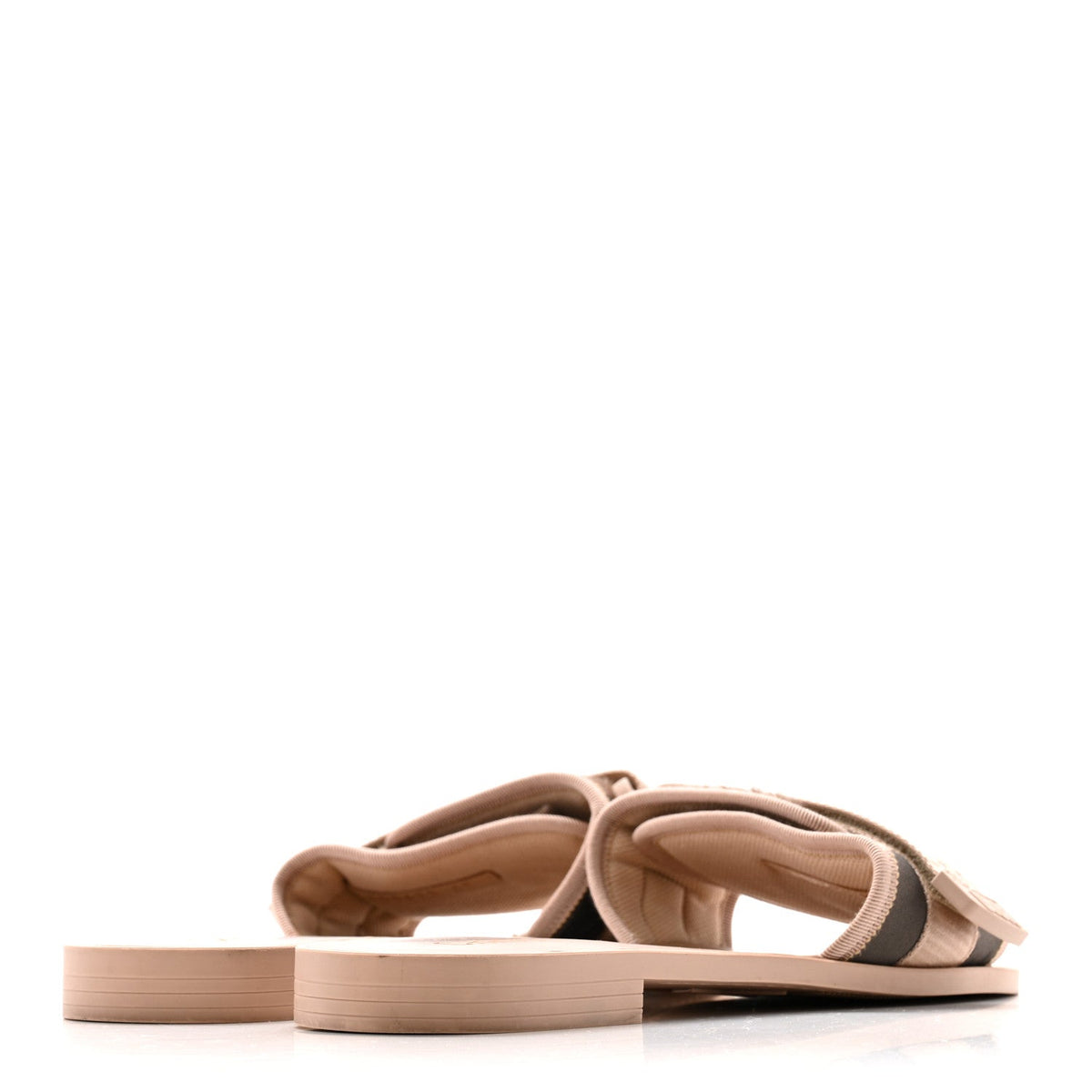 Canvas Nylon Camouflage Dior(e)volution Mule Slide Sandals 41 Nude