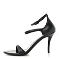 Calfskin Honey 90mm Sandal 37 Black
