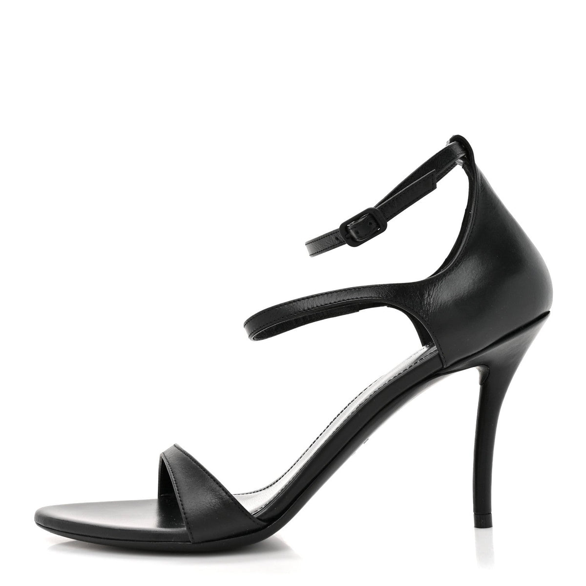 Calfskin Honey 90mm Sandal 37 Black