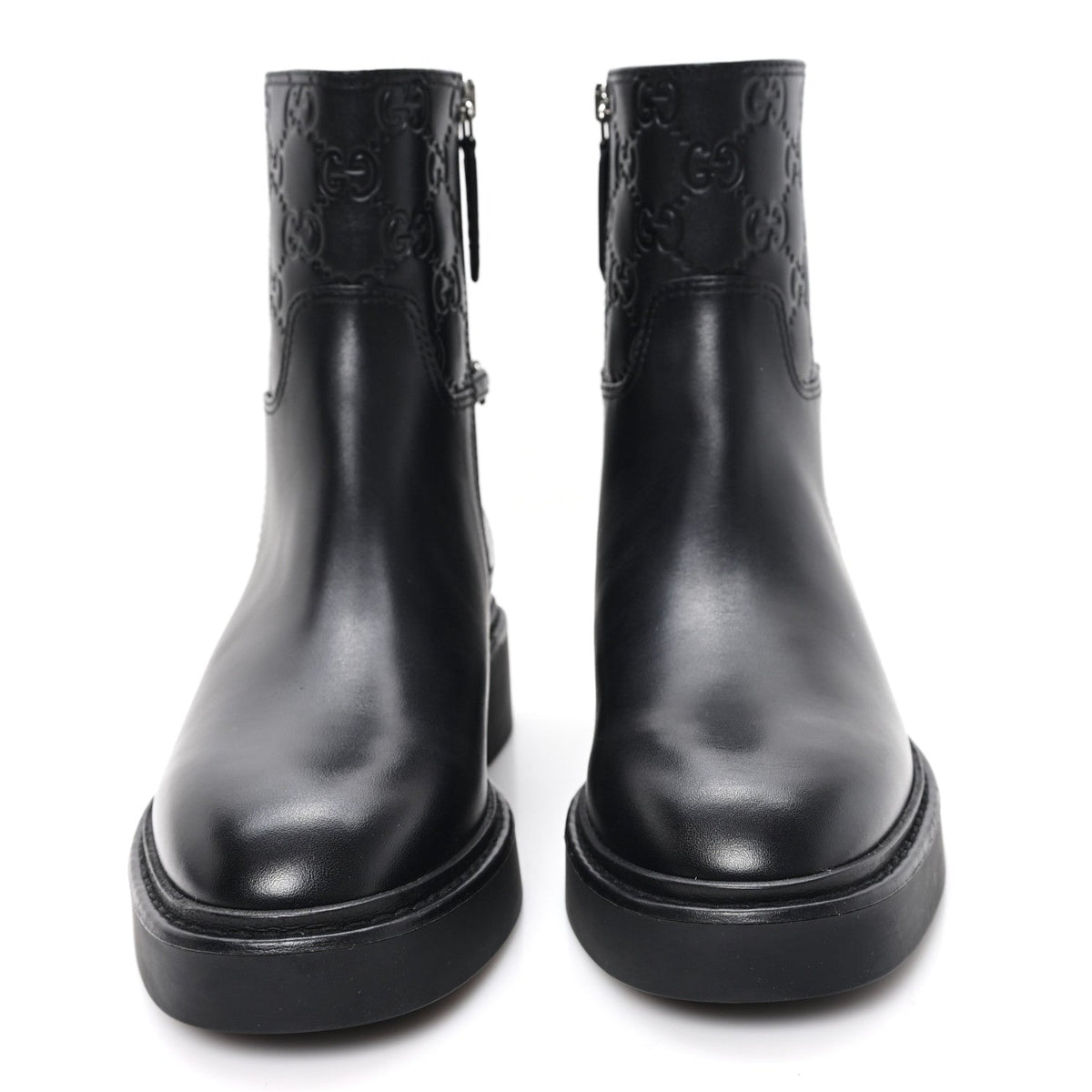 Guccissima Real Betis Glamour Womens Horsebit Ankle Boots 36.5 Black