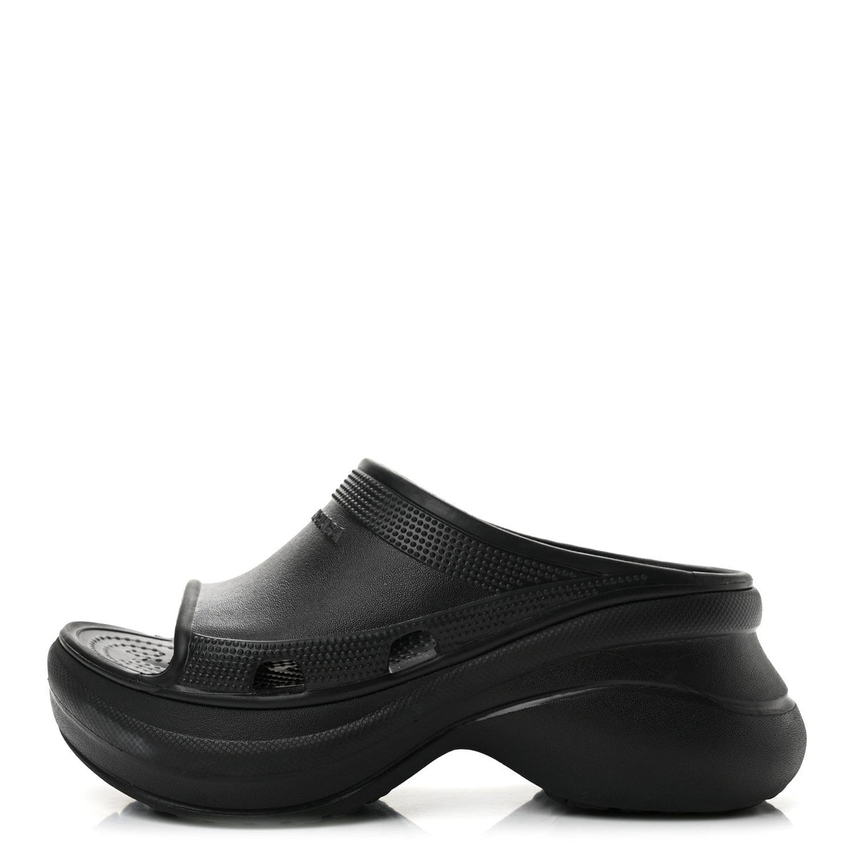 X CROCS Rubber Womens Pool Slides 36 Black