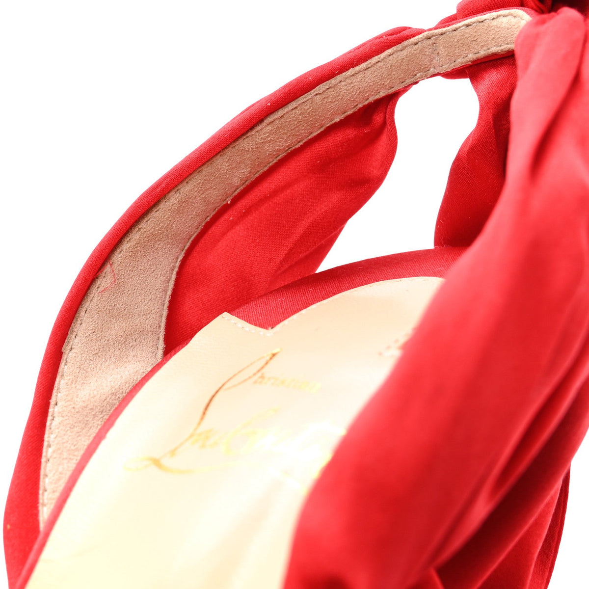 Crepe Satin Du Desert 100 Sandal 38 Loubi