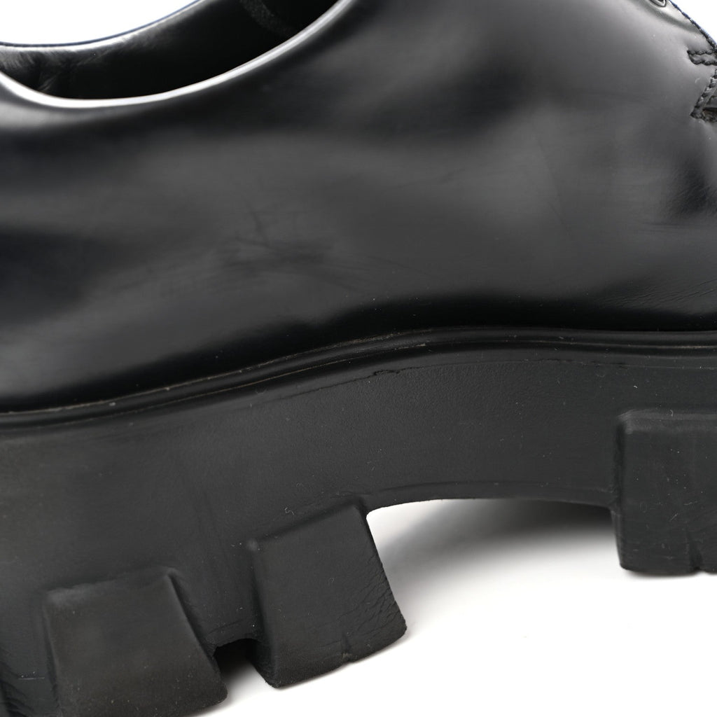 Spazzolato Rois Monolith 55mm Derby Loafers 38 Black