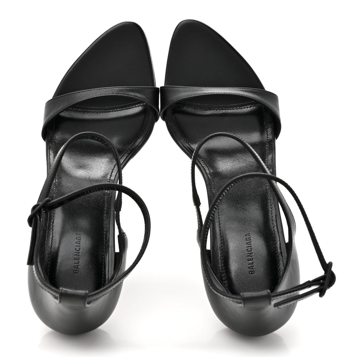 Calfskin Honey 90mm Sandal 37 Black