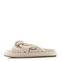 Tessuto Treccia Jacquard Ricamo Logo Slides 40 Grezzo Moka