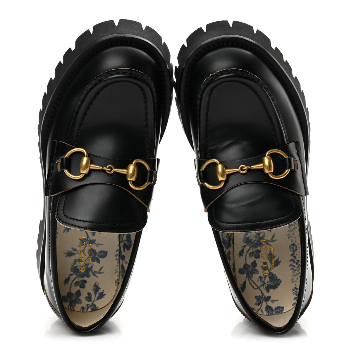 Cordovan Lux Womens Harald Horsebit 25mm Platform Loafers 35.5 Black