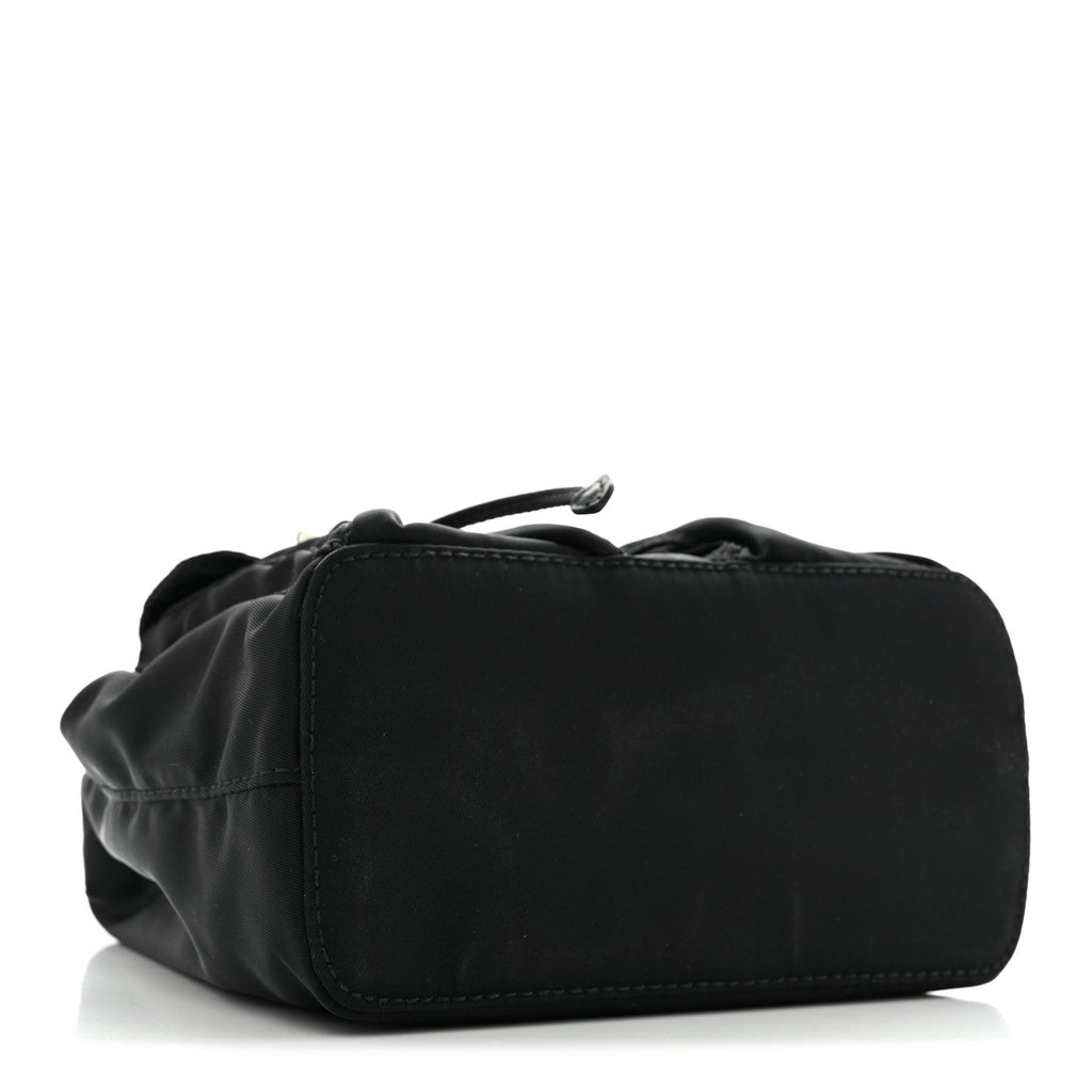 Nylon Vela Mini Crossbody Backpack Black