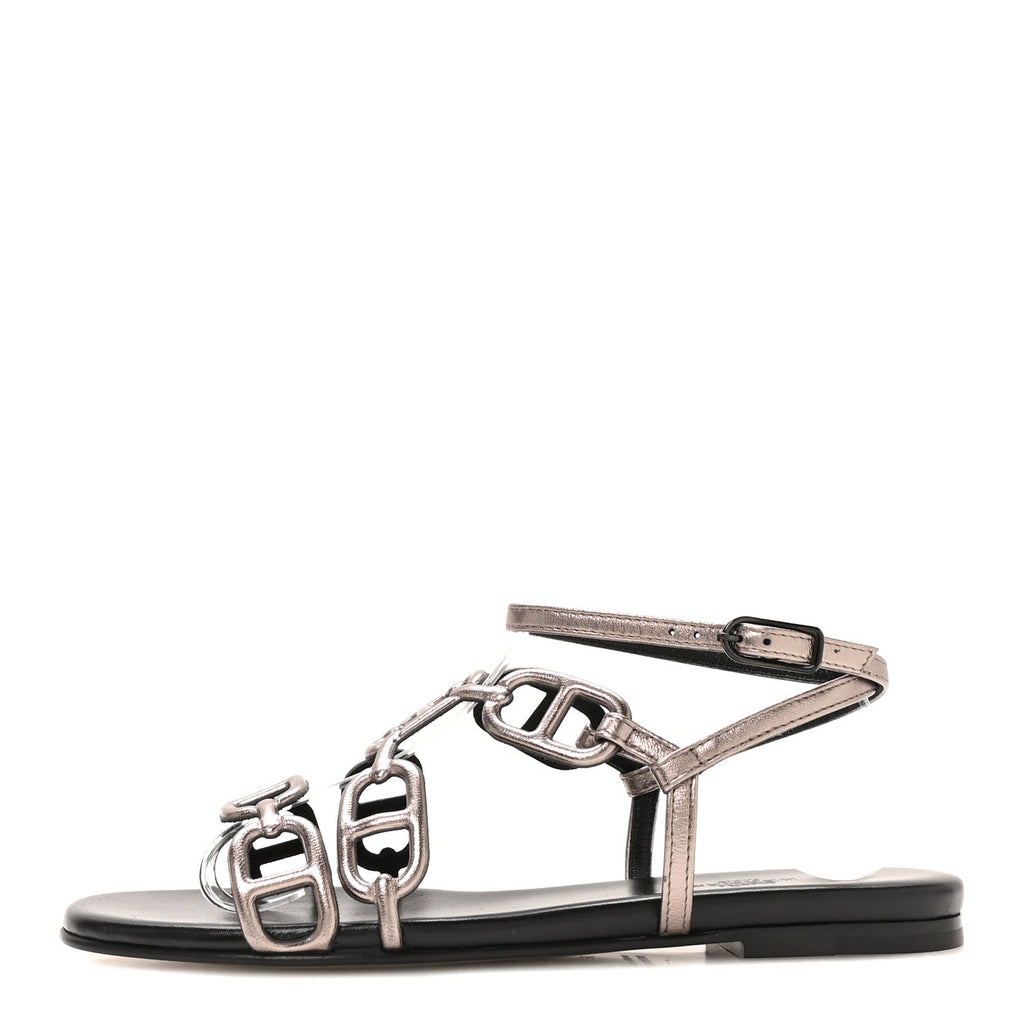 Metallic Nappa Naos Sandals 38 Champange