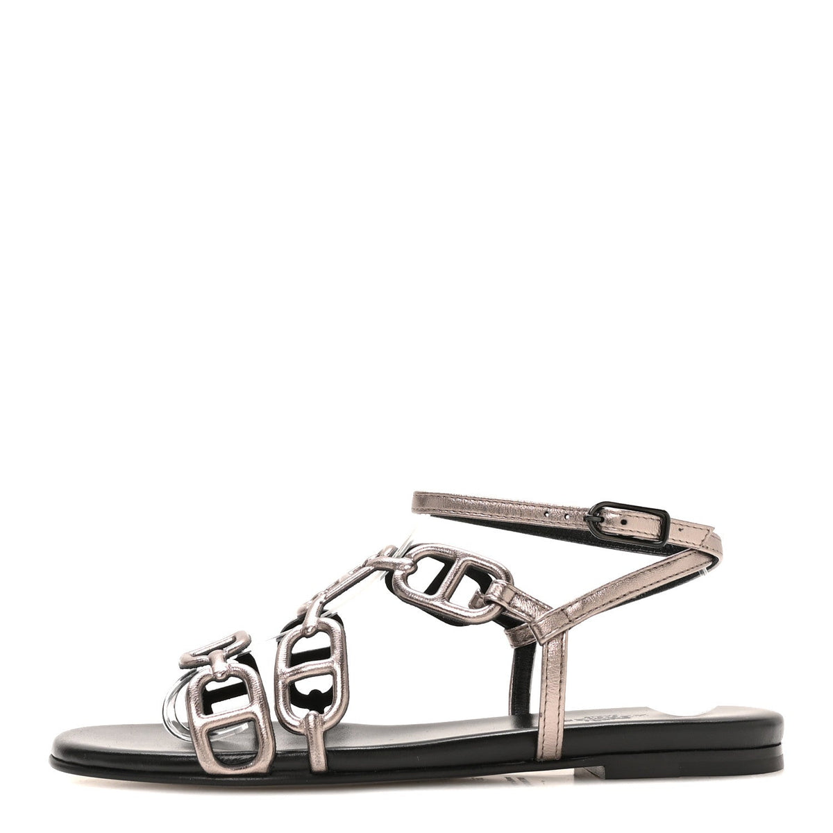 Metallic Nappa Naos Sandals 38 Champange