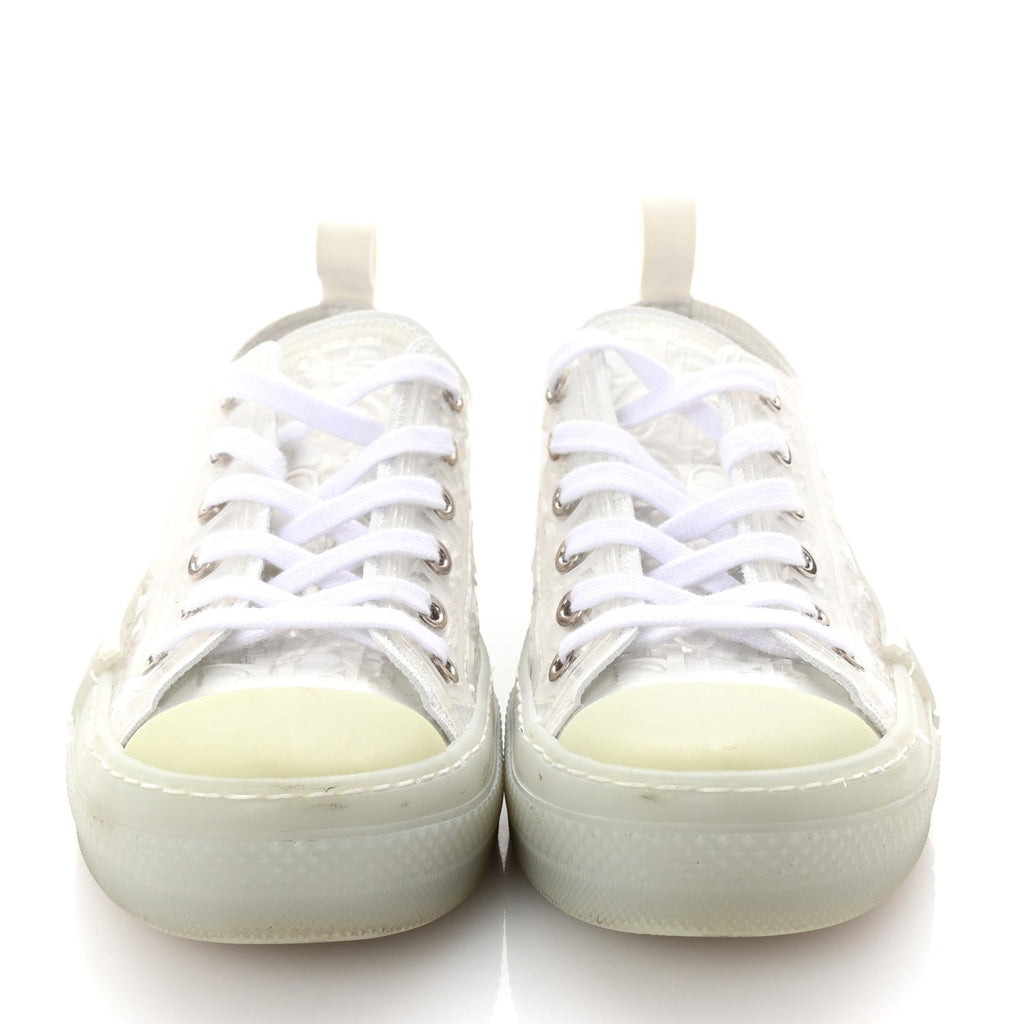 PVC Oblique Embossed Mens B23 Low Top Sneakers 37 White