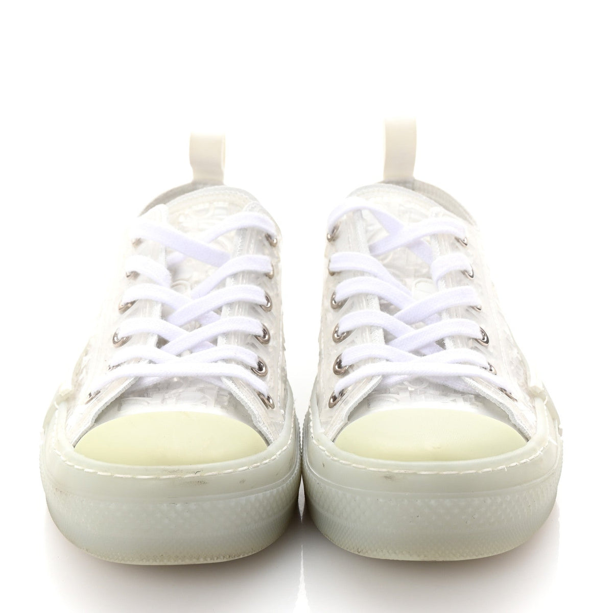 PVC Oblique Embossed Mens B23 Low Top Sneakers 37 White