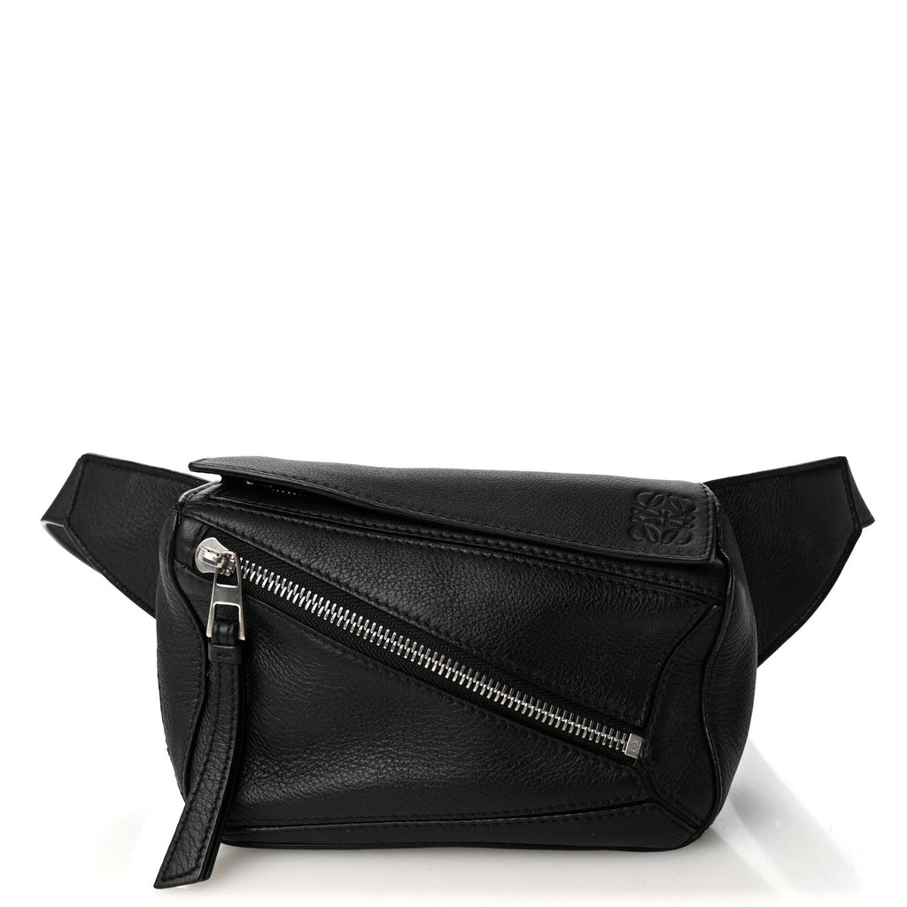 Calfskin Mini Puzzle Bumbag Black