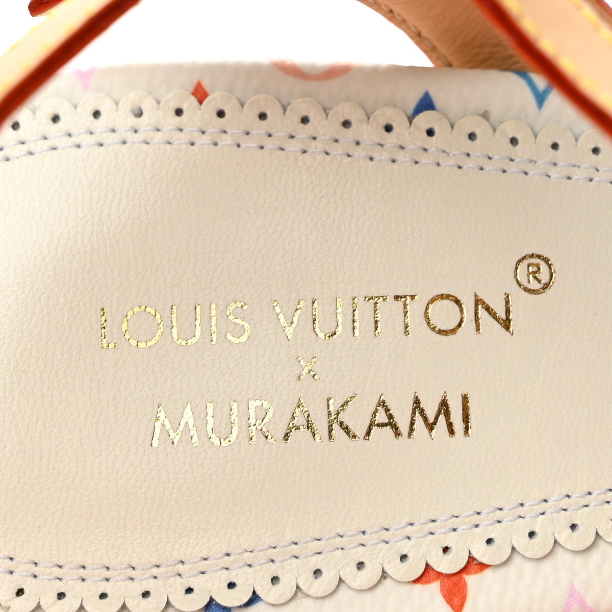 LV X TM Monogram Multicolor Helios Wedge Sandals 40 White