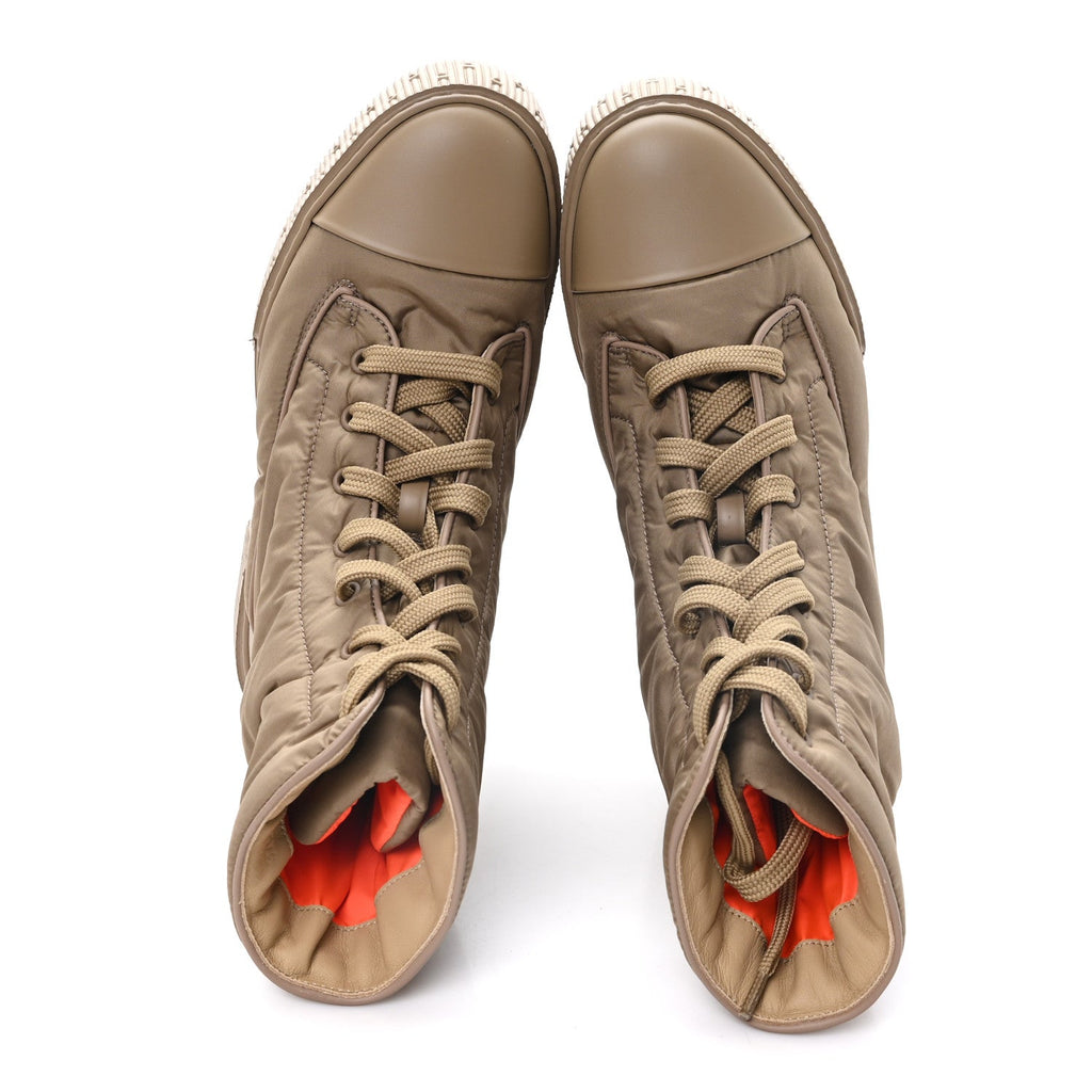 Calfskin Parachute Fresh Ankle Boots 37.5 Beige Sable