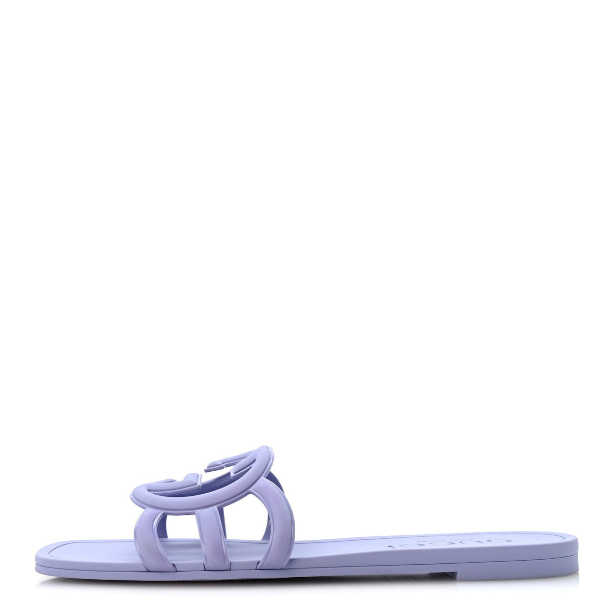 Rubber Interlocking G Womens Slide Sandals 40 Roger Glicine