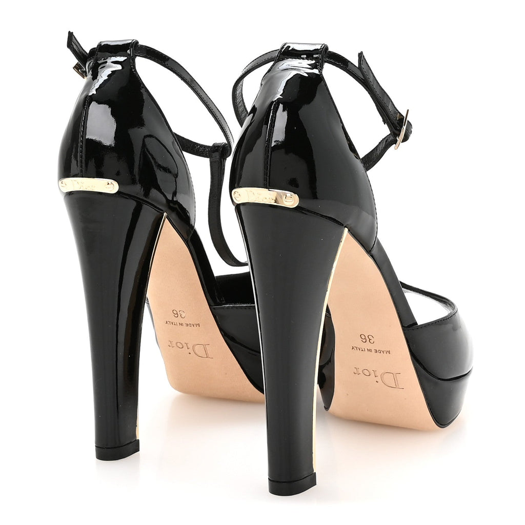 Patent Miss Dior II Pumps 36 Black