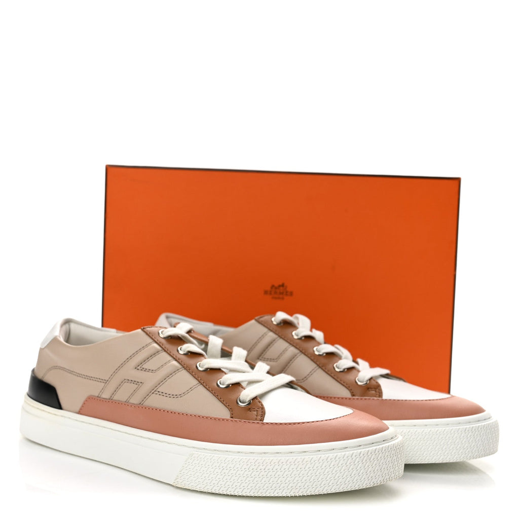Calfskin Deep Sneakers 41 Multicolor White Gold