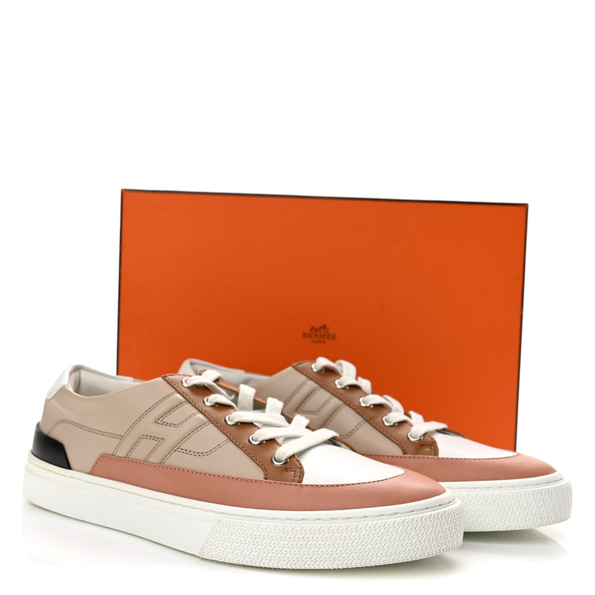 Calfskin Deep Sneakers 41 Multicolor White Gold