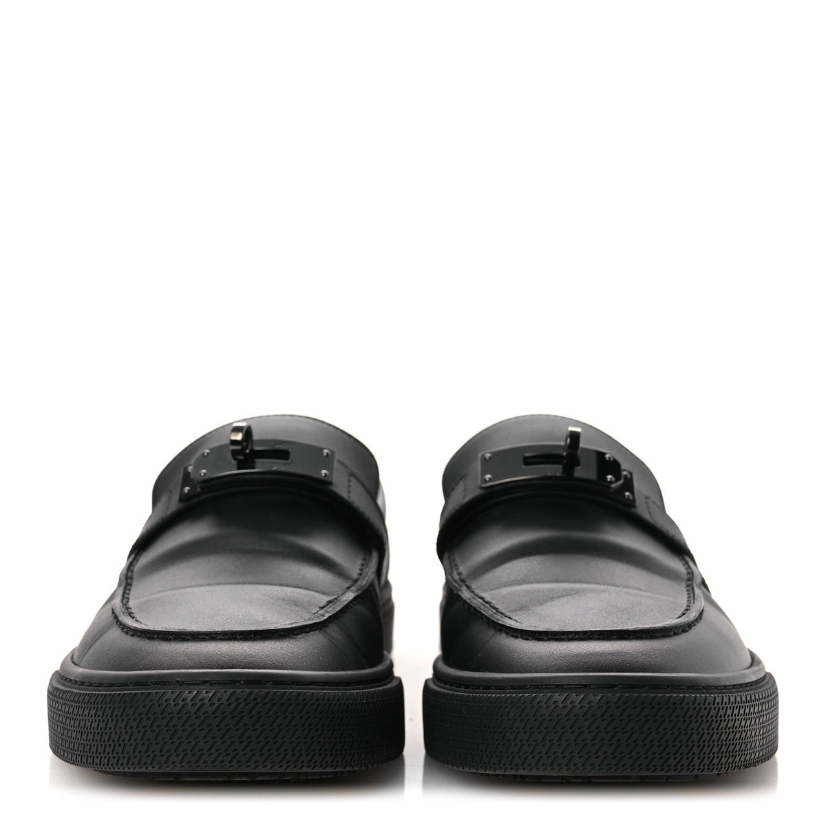 Calfskin Mens Game Slip On Sneakers 40 Black