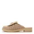 Lambskin Quilted CC Turnlock Mules 39 Light Beige