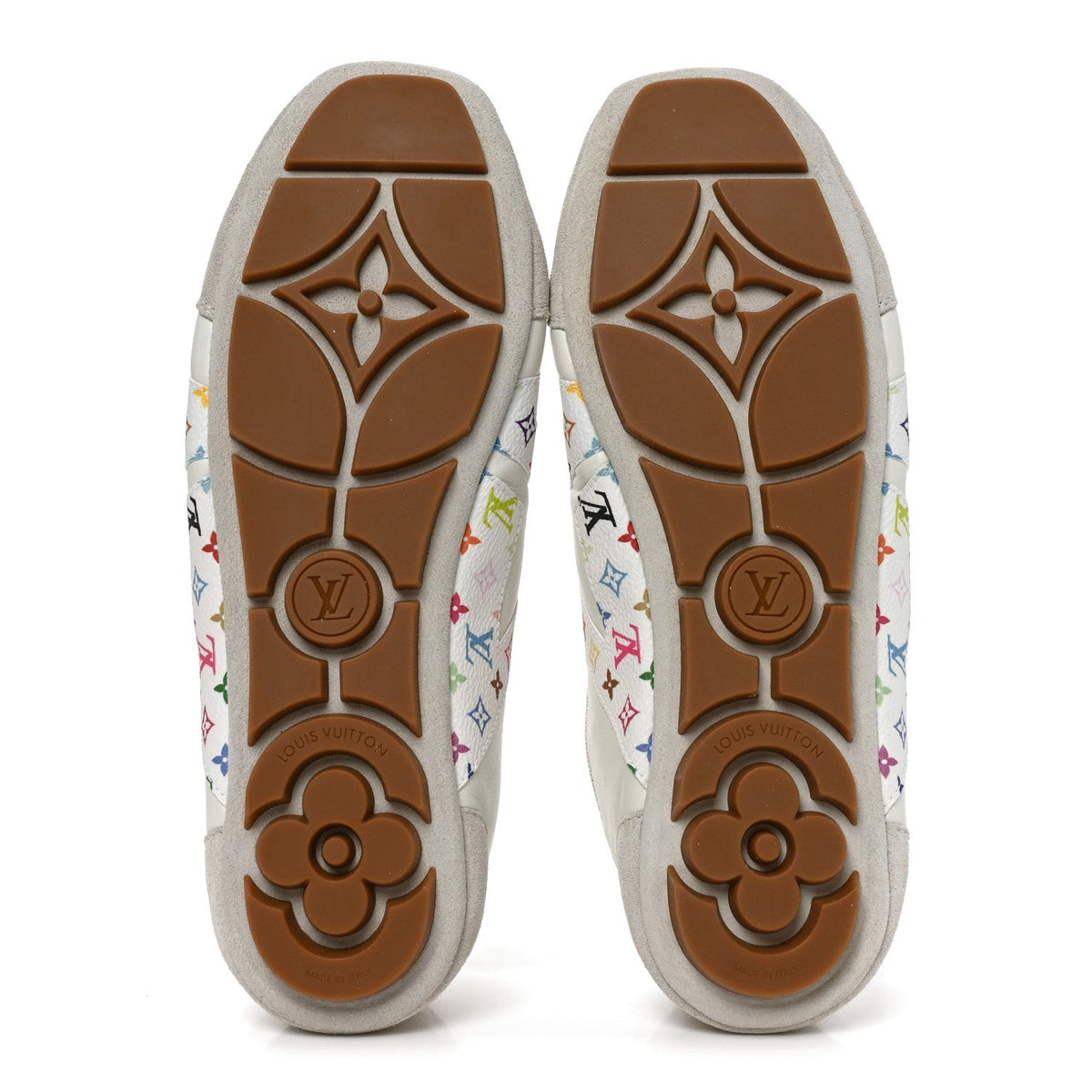 LV X TM Calfskin Monogram Multicolor Womens LV Sneakerina 40 White