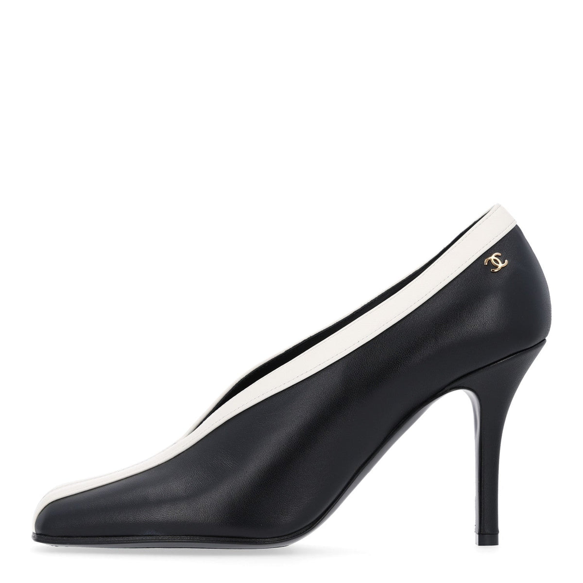 Lambskin Pumps 38.5 Black Ivory