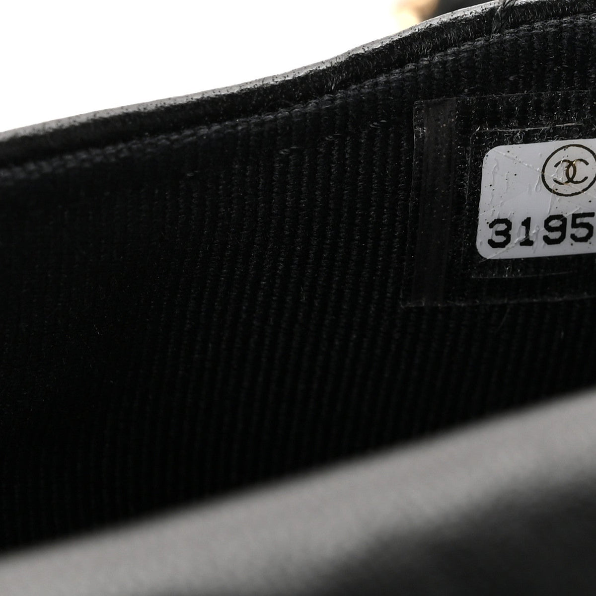 Lambskin Quilted Pearl Chain Belt Bag Black