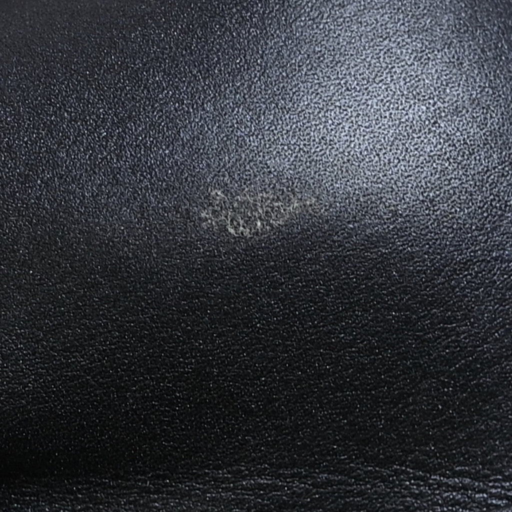 Calfskin Suede Cap Toe CC Short Boots 38.5 Navy Black