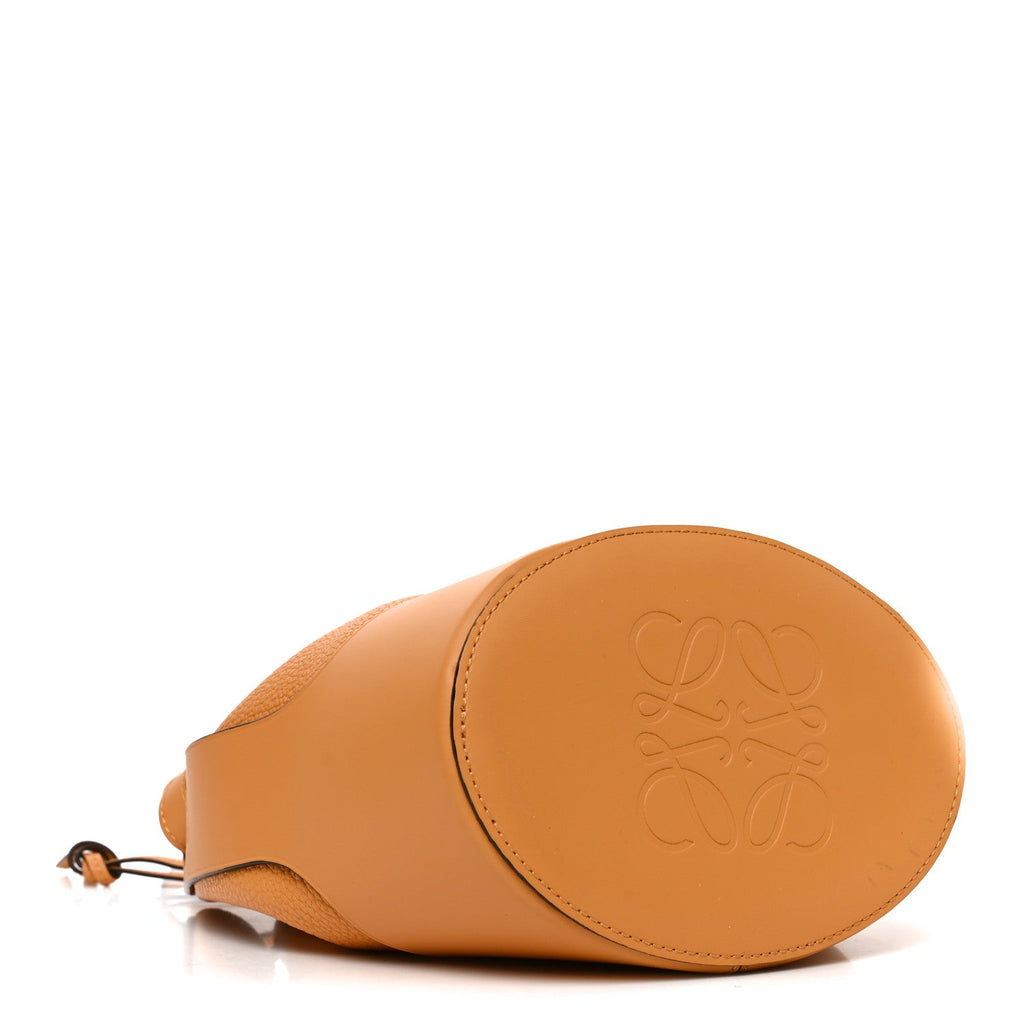 Calfskin Small Balloon Bucket Bag Yellow