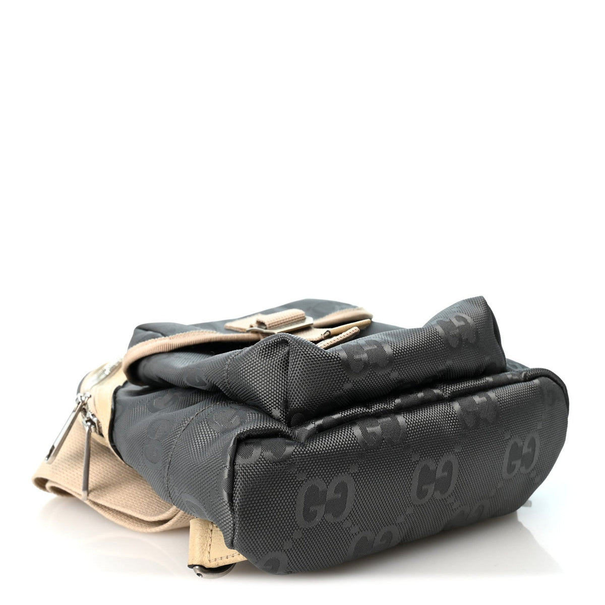 Econyl Nylon Monogram Off The Grid Sling Backpack Graphite Grey New Plaster