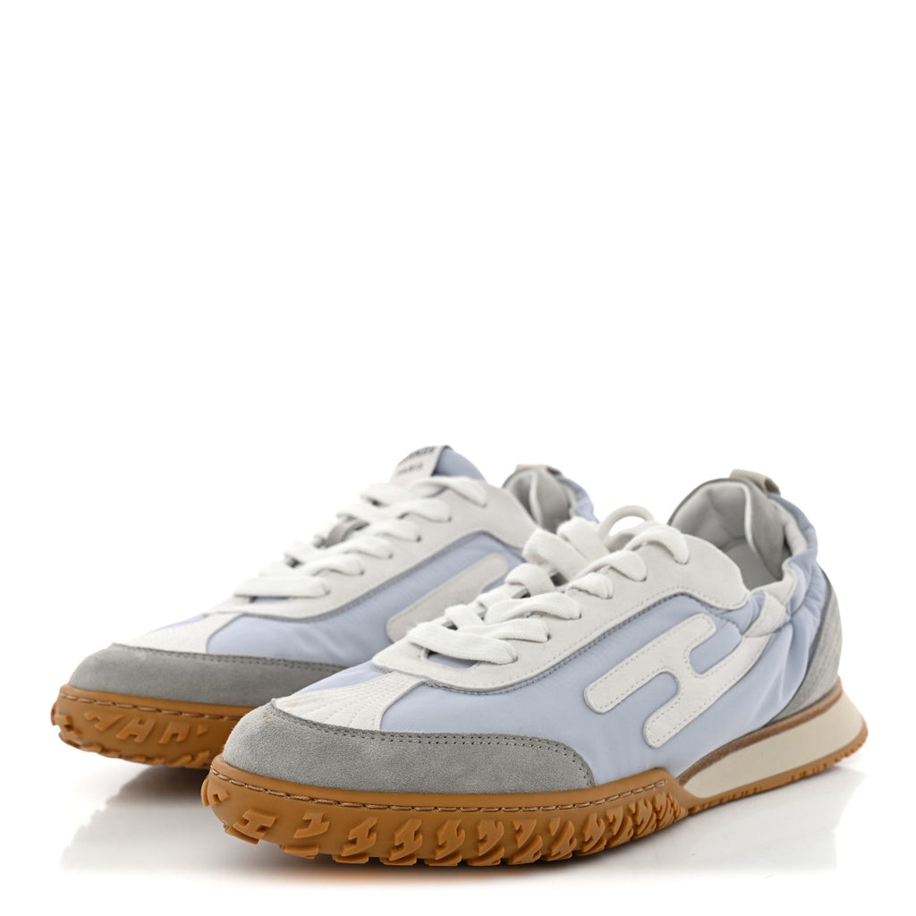 Suede Goatskin Jet Sneakers 39 Gris Arctique Blanc