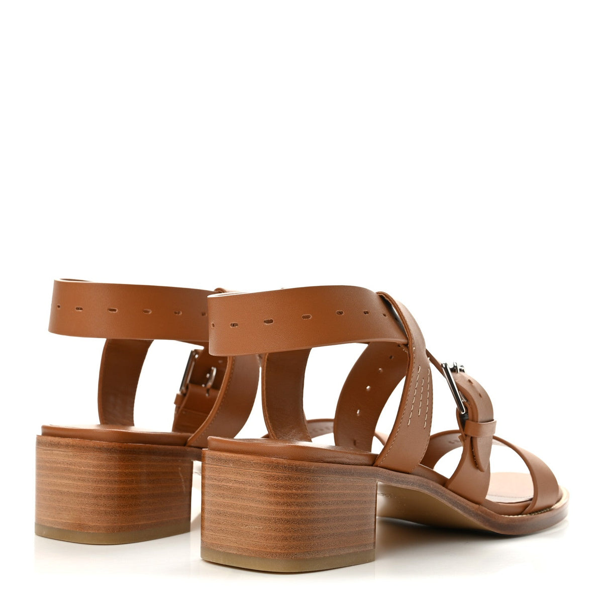 Calfskin Milly 40 Sandals 40 Naturel