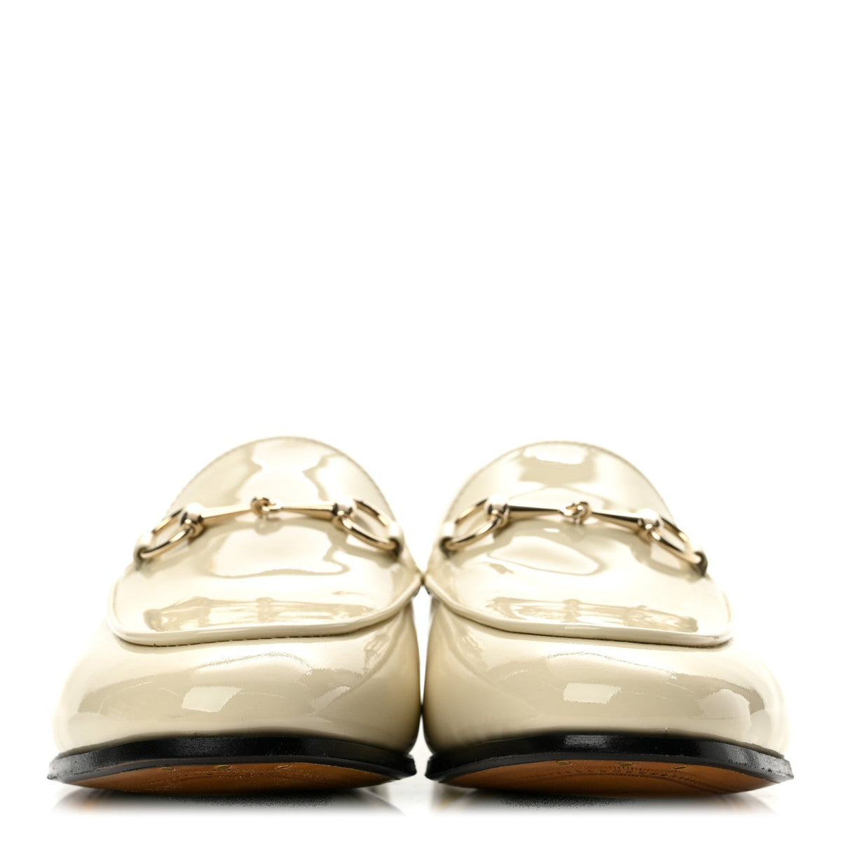 Patent Womens Jordaan Loafers 38.5 New Ivory