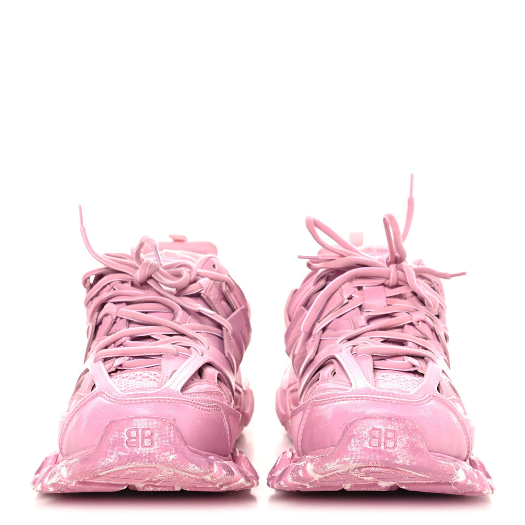 Rubber Mesh Monocolor Clear Sole Womens Track.2 Open Sneakers 41 Pink
