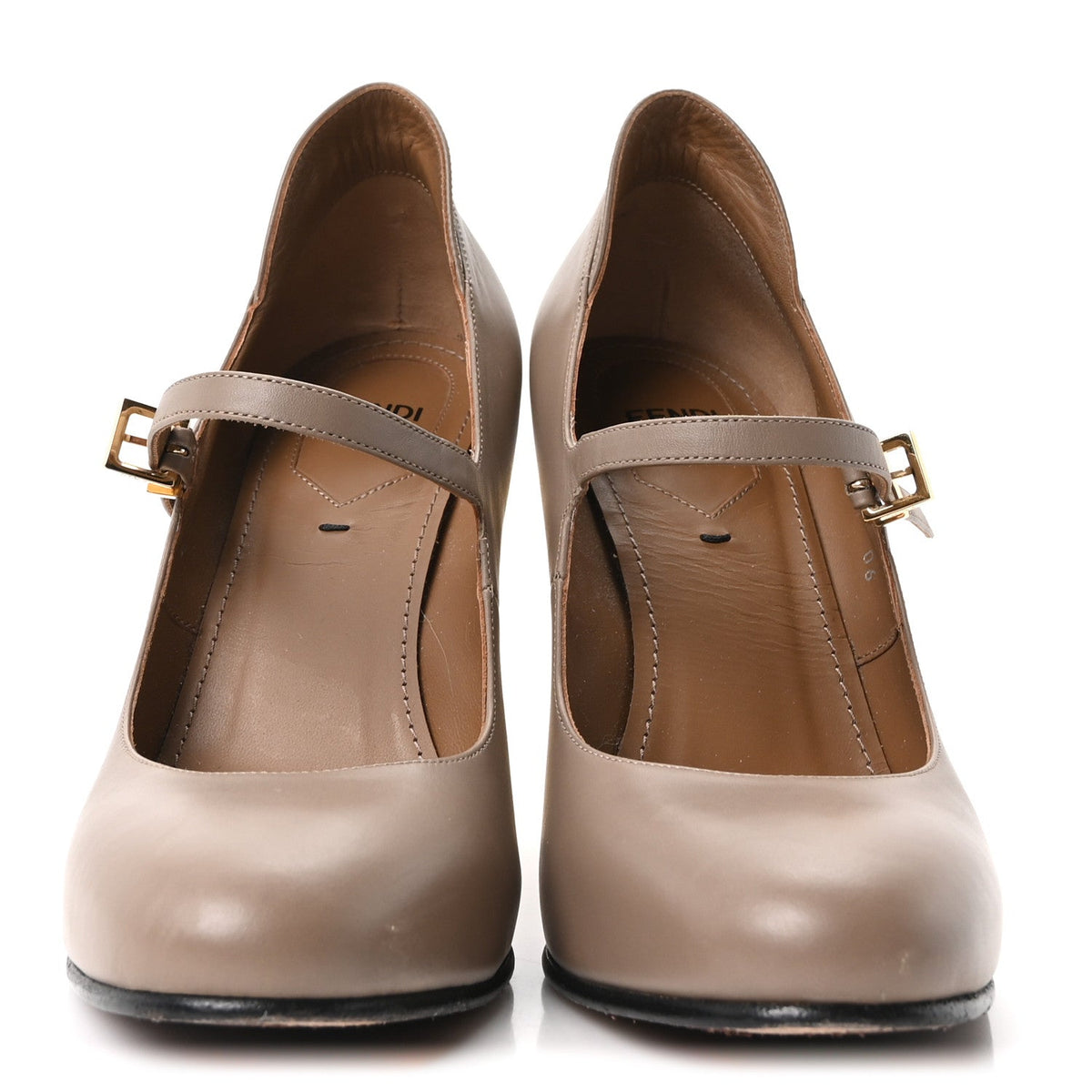 Vitello Delfina High Heel Pumps 37 Tortora