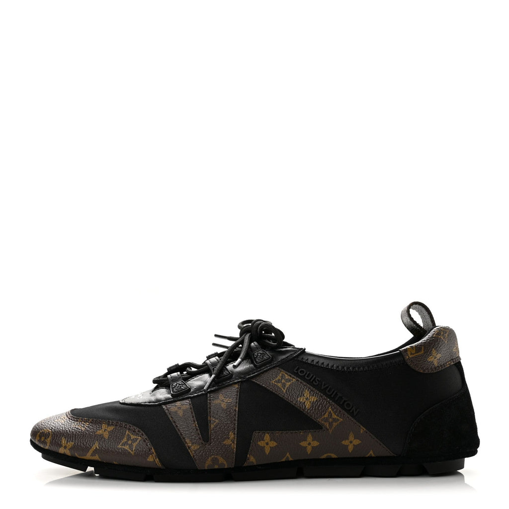 Monogram Calfskin Womens LV Sneakerina 41 Black