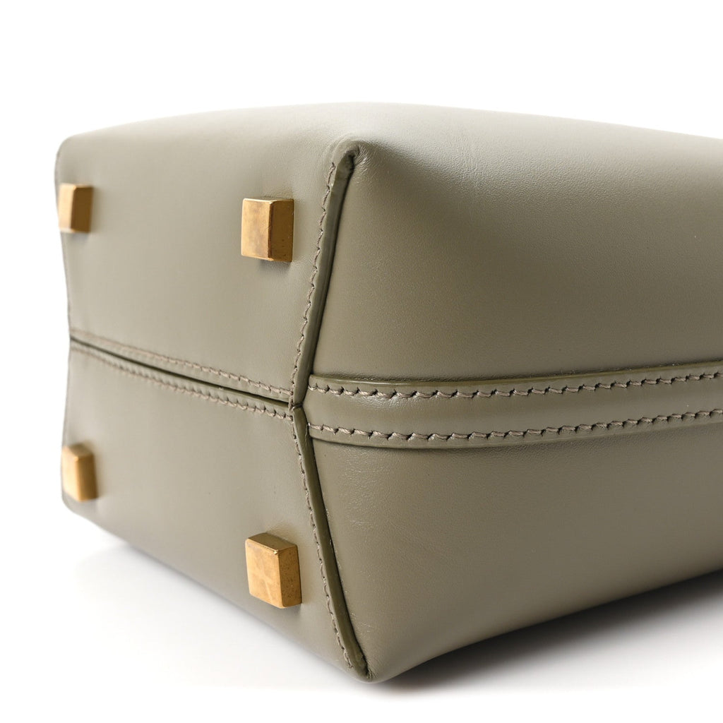 Shiny Calfskin Le 37 Mini Bucket Bag Strong Moss