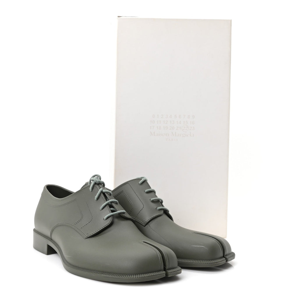PVC Tabi Lace-Ups Derby 41 Green